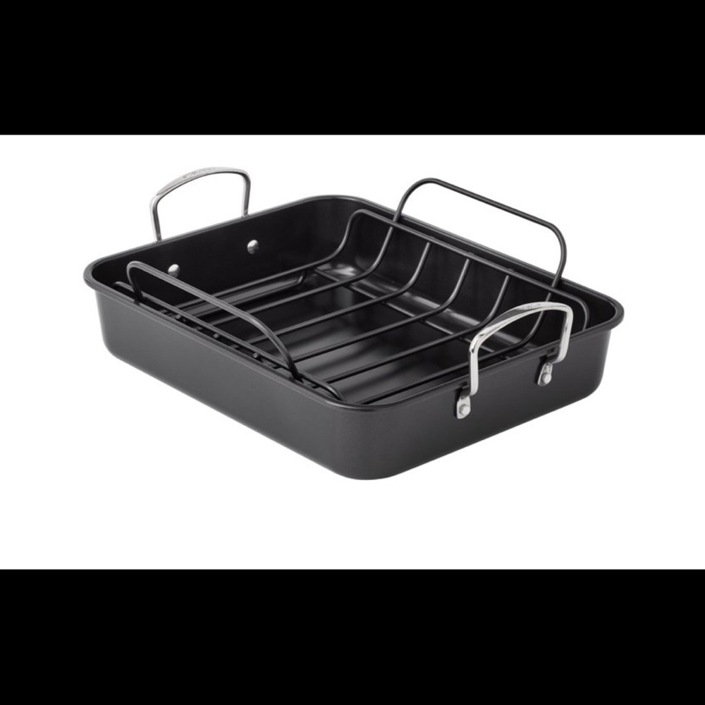 COPY - NWT The pioneer woman timeless nonstick roaster and wire rack insert
